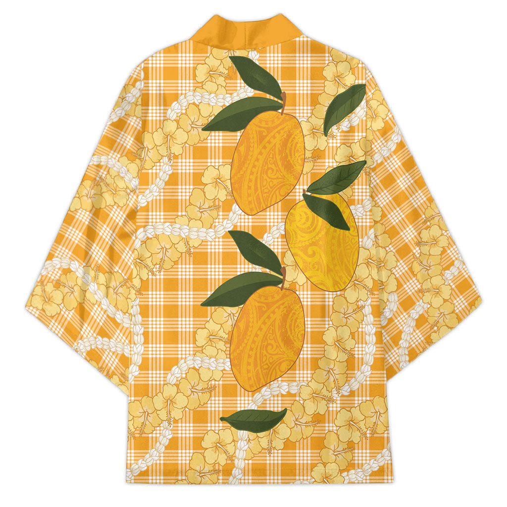 Alani Hawaiian Mango Palaka Kimono Aloha Hibiscus Pikake Lei LT9 - Polynesian Pride