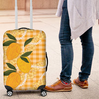 Alani Hawaiian Mango Palaka Luggage Cover Aloha Hibiscus Pikake Lei LT9 Orange - Polynesian Pride
