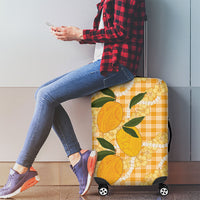 Alani Hawaiian Mango Palaka Luggage Cover Aloha Hibiscus Pikake Lei LT9 - Polynesian Pride