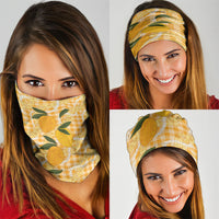 Alani Hawaiian Mango Palaka Neck Gaiter Aloha Hibiscus Pikake Lei LT9 - Polynesian Pride