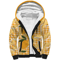 Alani Hawaiian Mango Palaka Sherpa Hoodie Aloha Hibiscus Pikake Lei LT9 Unisex Orange - Polynesian Pride