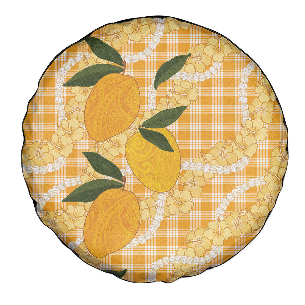 Alani Hawaiian Mango Palaka Spare Tire Cover Aloha Hibiscus Pikake Lei LT9 - Polynesian Pride