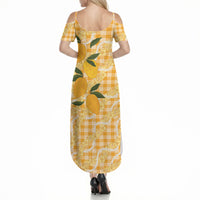 Alani Hawaiian Mango Palaka Summer Maxi Dress Aloha Hibiscus Pikake Lei LT9 - Polynesian Pride