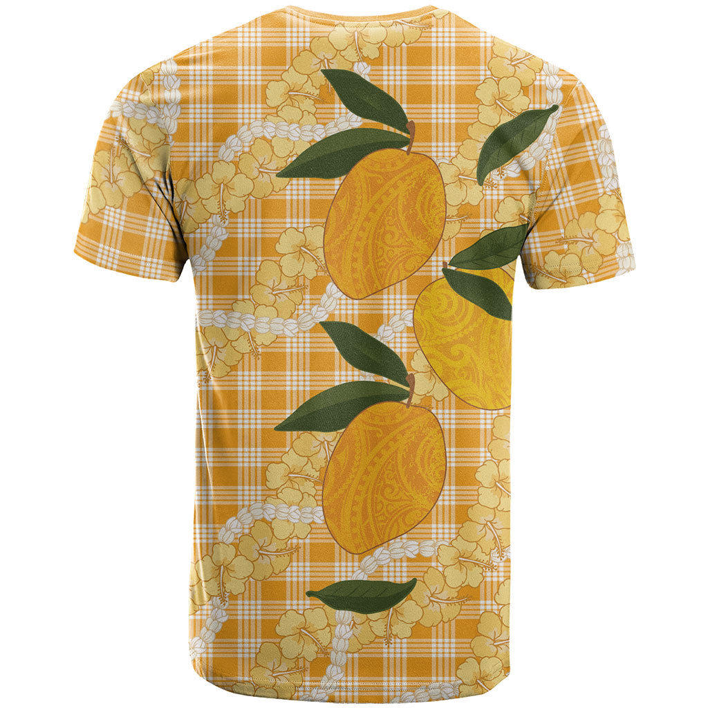Alani Hawaiian Mango Palaka T Shirt Aloha Hibiscus Pikake Lei LT9 - Polynesian Pride