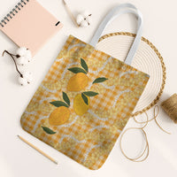 Alani Hawaiian Mango Palaka Tote Bag Aloha Hibiscus Pikake Lei LT9 White Strap One Size Orange - Polynesian Pride