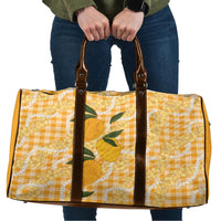Alani Hawaiian Mango Palaka Travel Bag Aloha Hibiscus Pikake Lei LT9 Orange - Polynesian Pride