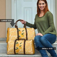 Alani Hawaiian Mango Palaka Travel Bag Aloha Hibiscus Pikake Lei LT9 - Polynesian Pride