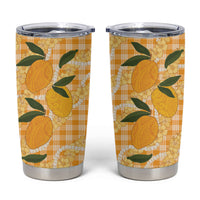 Alani Hawaiian Mango Palaka Tumbler Cup Aloha Hibiscus Pikake Lei LT9 Orange - Polynesian Pride