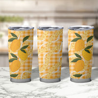 Alani Hawaiian Mango Palaka Tumbler Cup Aloha Hibiscus Pikake Lei LT9 - Polynesian Pride