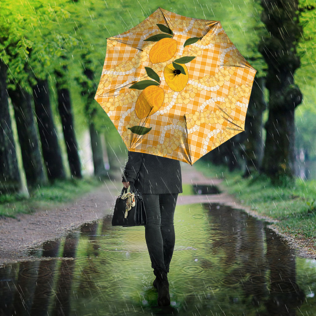 Alani Hawaiian Mango Palaka Umbrella Aloha Hibiscus Pikake Lei LT9 - Polynesian Pride