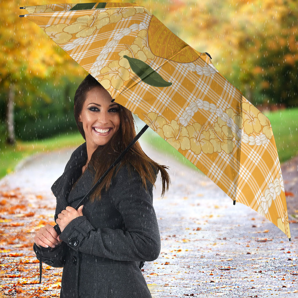 Alani Hawaiian Mango Palaka Umbrella Aloha Hibiscus Pikake Lei LT9 - Polynesian Pride