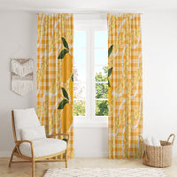 Alani Hawaiian Mango Palaka Window Curtain Aloha Hibiscus Pikake Lei LT9 - Polynesian Pride