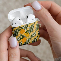 Uliuli Ahiahia Hawaiian Mango Palaka AirPods Case Aloha Hibiscus Pikake Lei LT9 - Polynesian Pride