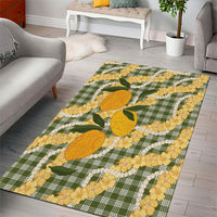 Uliuli Ahiahia Hawaiian Mango Palaka Area Rug Aloha Hibiscus Pikake Lei LT9 - Polynesian Pride