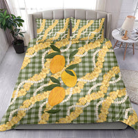 Uliuli Ahiahia Hawaiian Mango Palaka Bedding Set Aloha Hibiscus Pikake Lei LT9 - Polynesian Pride