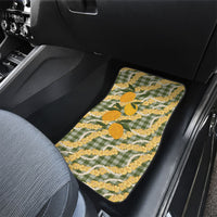 Uliuli Ahiahia Hawaiian Mango Palaka Car Mats Aloha Hibiscus Pikake Lei LT9 - Polynesian Pride