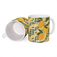 Uliuli Ahiahia Hawaiian Mango Palaka Ceramic Mug Aloha Hibiscus Pikake Lei LT9 - Polynesian Pride
