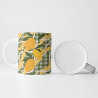 Uliuli Ahiahia Hawaiian Mango Palaka Ceramic Mug Aloha Hibiscus Pikake Lei LT9 - Polynesian Pride