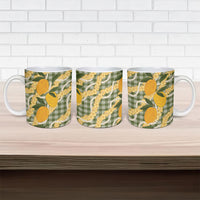 Uliuli Ahiahia Hawaiian Mango Palaka Ceramic Mug Aloha Hibiscus Pikake Lei LT9 - Polynesian Pride
