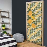 Uliuli Ahiahia Hawaiian Mango Palaka Door Cover Aloha Hibiscus Pikake Lei LT9 - Polynesian Pride