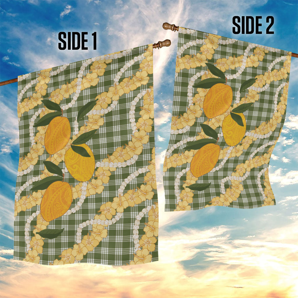 Uliuli Ahiahia Hawaiian Mango Palaka Garden Flag Aloha Hibiscus Pikake Lei LT9 - Polynesian Pride