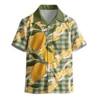 Uliuli Ahiahia Hawaiian Mango Palaka Kid Hawaiian Shirt Aloha Hibiscus Pikake Lei LT9 - Polynesian Pride