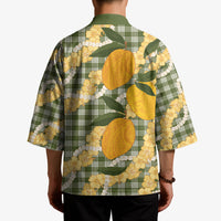 Uliuli Ahiahia Hawaiian Mango Palaka Kimono Aloha Hibiscus Pikake Lei LT9 - Polynesian Pride