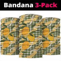 Uliuli Ahiahia Hawaiian Mango Palaka Neck Gaiter Aloha Hibiscus Pikake Lei LT9 package One Size: 25*50cm Sage Green - Polynesian Pride