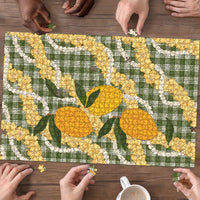 Uliuli Ahiahia Hawaiian Mango Palaka Puzzle Aloha Hibiscus Pikake Lei LT9 - Polynesian Pride