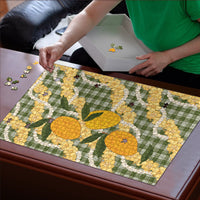 Uliuli Ahiahia Hawaiian Mango Palaka Puzzle Aloha Hibiscus Pikake Lei LT9 - Polynesian Pride
