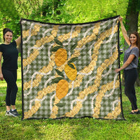 Uliuli Ahiahia Hawaiian Mango Palaka Quilt Aloha Hibiscus Pikake Lei LT9 - Polynesian Pride