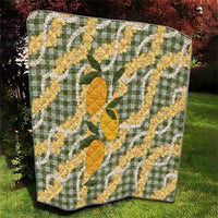 Uliuli Ahiahia Hawaiian Mango Palaka Quilt Aloha Hibiscus Pikake Lei LT9 - Polynesian Pride