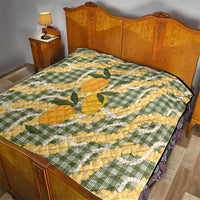 Uliuli Ahiahia Hawaiian Mango Palaka Quilt Aloha Hibiscus Pikake Lei LT9 - Polynesian Pride