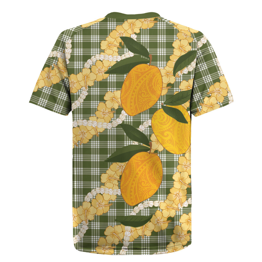 Uliuli Ahiahia Hawaiian Mango Palaka Rugby Jersey Aloha Hibiscus Pikake Lei LT9 - Polynesian Pride