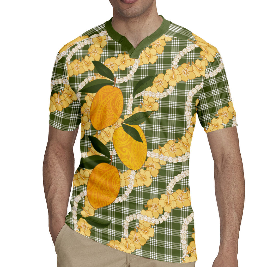 Uliuli Ahiahia Hawaiian Mango Palaka Rugby Jersey Aloha Hibiscus Pikake Lei LT9 - Polynesian Pride
