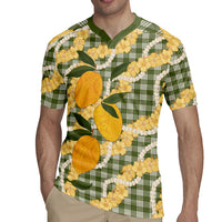 Uliuli Ahiahia Hawaiian Mango Palaka Rugby Jersey Aloha Hibiscus Pikake Lei LT9 - Polynesian Pride