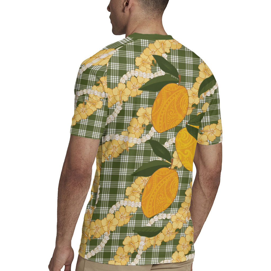 Uliuli Ahiahia Hawaiian Mango Palaka Rugby Jersey Aloha Hibiscus Pikake Lei LT9 - Polynesian Pride