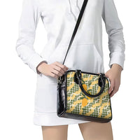Uliuli Ahiahia Hawaiian Mango Palaka Shoulder Handbag Aloha Hibiscus Pikake Lei LT9 - Polynesian Pride