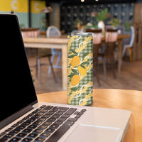Uliuli Ahiahia Hawaiian Mango Palaka Skinny Tumbler Aloha Hibiscus Pikake Lei LT9 - Polynesian Pride