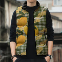Uliuli Ahiahia Hawaiian Mango Palaka Sleeveless Puffer Jacket Aloha Hibiscus Pikake Lei LT9 - Polynesian Pride