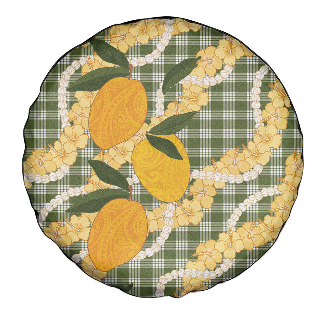 Uliuli Ahiahia Hawaiian Mango Palaka Spare Tire Cover Aloha Hibiscus Pikake Lei LT9 - Polynesian Pride