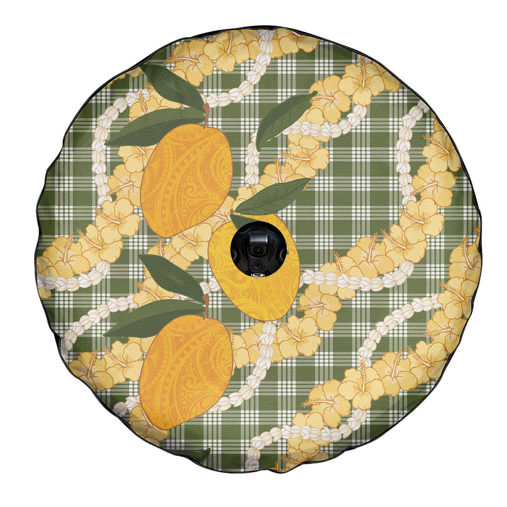Uliuli Ahiahia Hawaiian Mango Palaka Spare Tire Cover Aloha Hibiscus Pikake Lei LT9 - Polynesian Pride