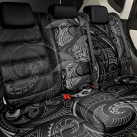 Hawaiian Mango Tribal Tattoo Back Car Seat Cover Black White Pacific Traditional Pattern LT9 - Polynesian Pride