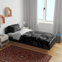 Hawaiian Mango Tribal Tattoo Bedding Set Black White Pacific Traditional Pattern LT9 - Polynesian Pride