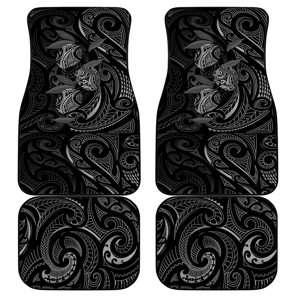 Hawaiian Mango Tribal Tattoo Car Mats Black White Pacific Traditional Pattern LT9 - Polynesian Pride