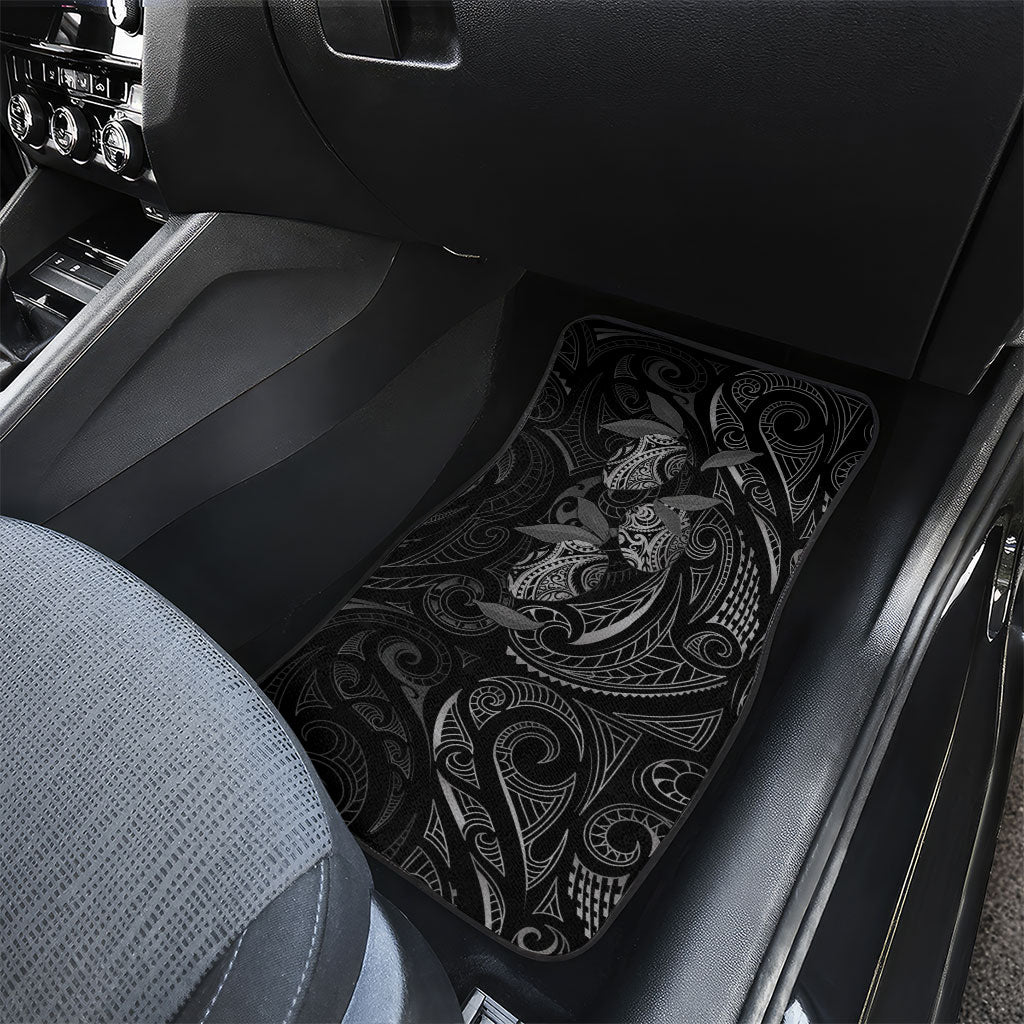 Hawaiian Mango Tribal Tattoo Car Mats Black White Pacific Traditional Pattern LT9 - Polynesian Pride