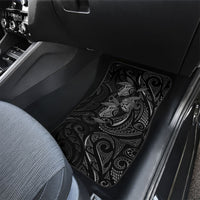 Hawaiian Mango Tribal Tattoo Car Mats Black White Pacific Traditional Pattern LT9 - Polynesian Pride