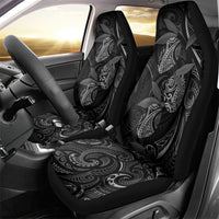 Hawaiian Mango Tribal Tattoo Car Seat Cover Black White Pacific Traditional Pattern LT9 - Polynesian Pride