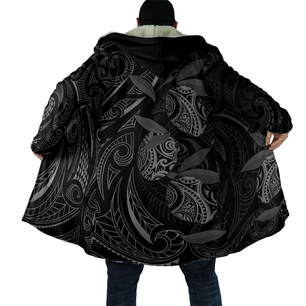 Hawaiian Mango Tribal Tattoo Cloak Black White Pacific Traditional Pattern LT9 - Polynesian Pride