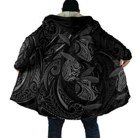 Hawaiian Mango Tribal Tattoo Cloak Black White Pacific Traditional Pattern LT9 - Polynesian Pride